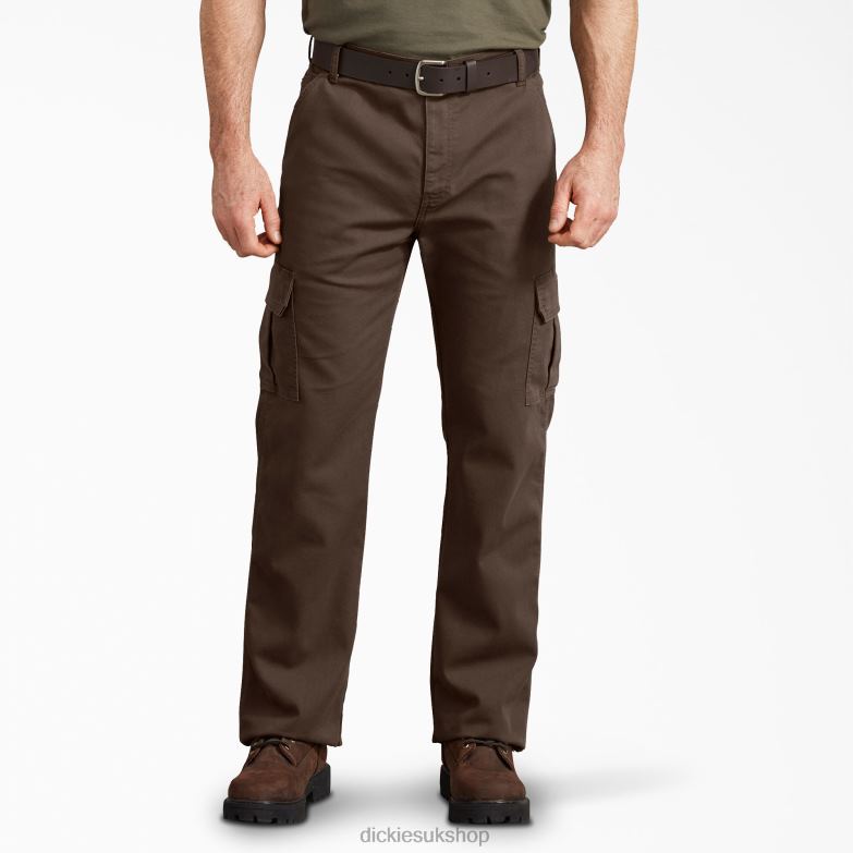 Regular Fit Duck Cargo Pants Men Dickies Stonewashed Timber Brown (STB) 88T84179 Apparel