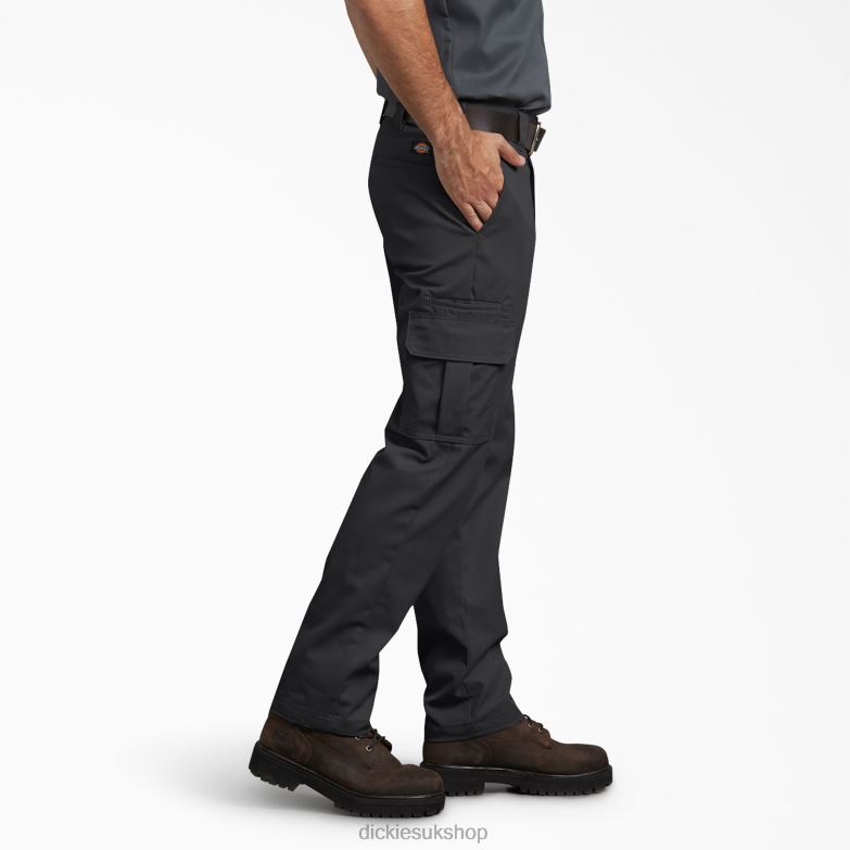 Slim Fit Cargo Pants Men Dickies Black (BK) 88T8473 Apparel