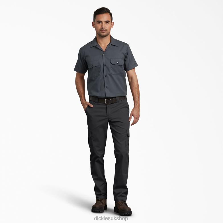 Slim Fit Cargo Pants Men Dickies Black (BK) 88T8473 Apparel