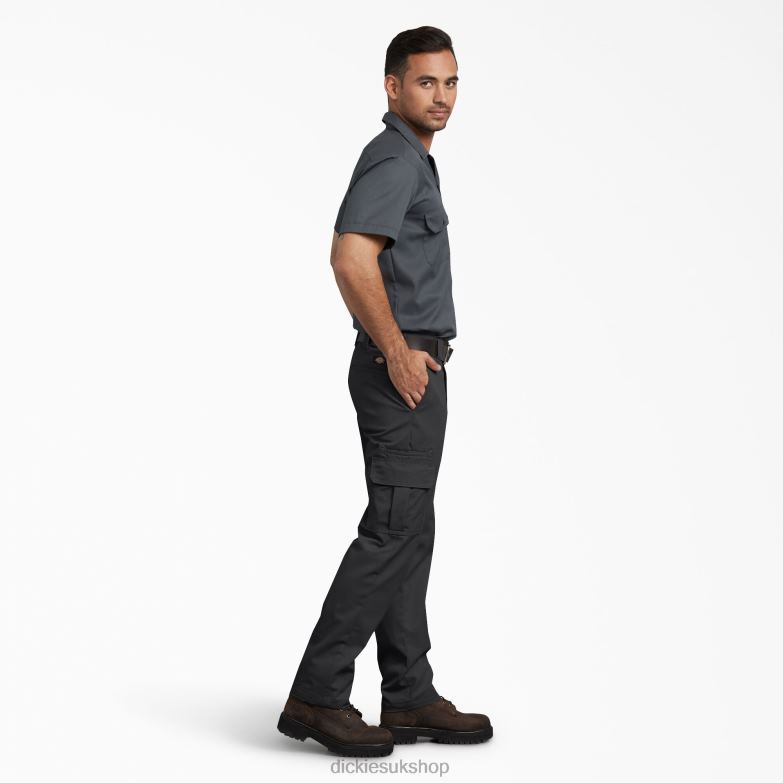 Slim Fit Cargo Pants Men Dickies Black (BK) 88T8473 Apparel