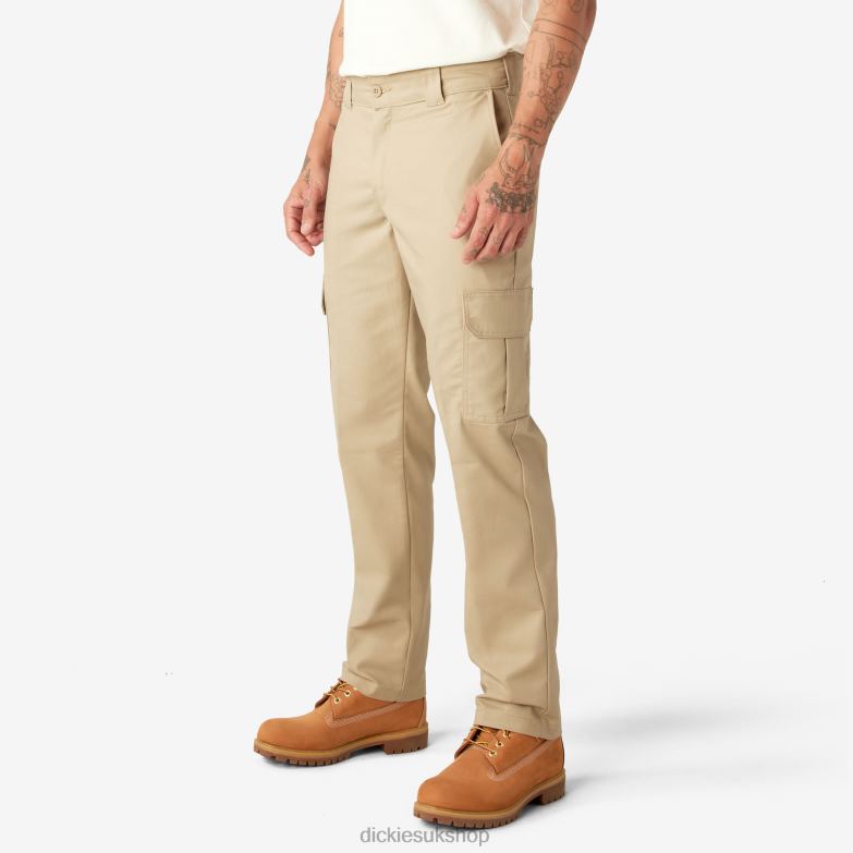 Slim Fit Cargo Pants Men Dickies Desert Sand (DS) 88T8475 Apparel