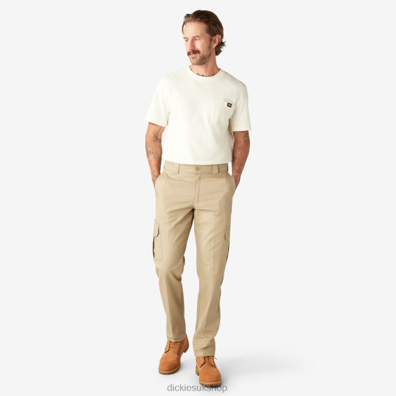 Slim Fit Cargo Pants Men Dickies Desert Sand (DS) 88T8475 Apparel