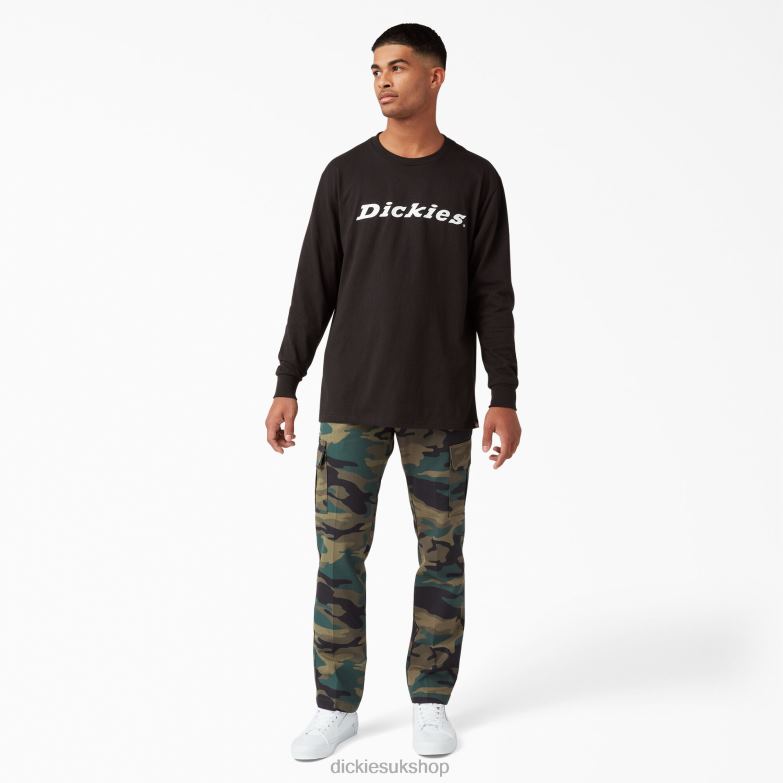 Slim Fit Cargo Pants Men Dickies Hunter Green Camo (HRC) 88T8476 Apparel
