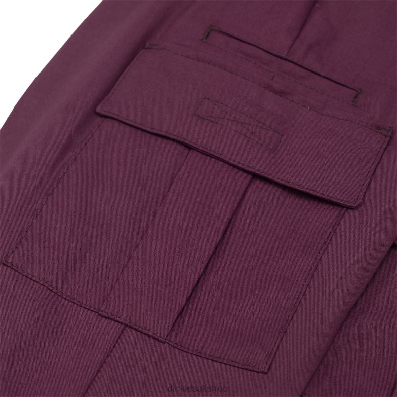 Twill Cargo Pants Men Dickies Wine/Contrast Stitching (CSW) 88T84316 Apparel