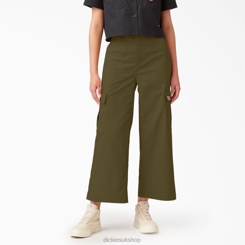 Twill Crop Cargo Pants Women Dickies Regular 88T841737 Apparel