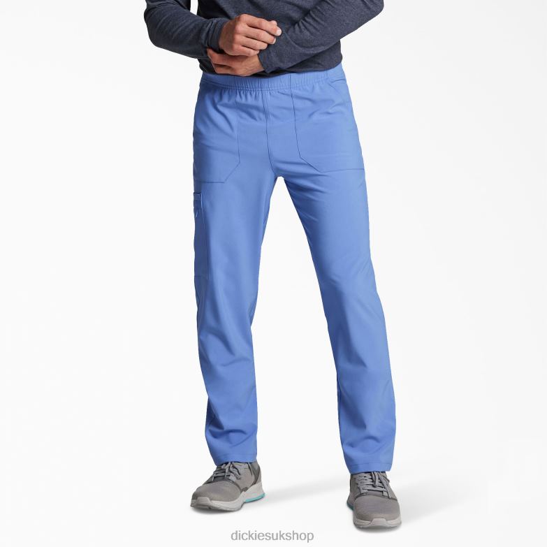 Unisex EDS Essentials Natural Rise Tapered Leg Scrub Pants Men Dickies Ceil Blue (CBL) 88T841416 Apparel