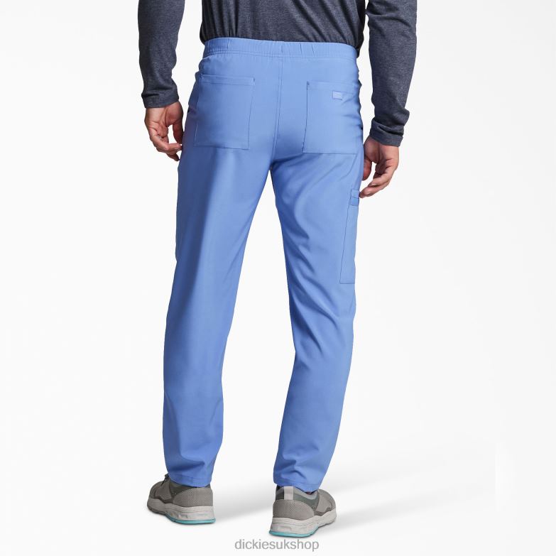 Unisex EDS Essentials Natural Rise Tapered Leg Scrub Pants Men Dickies Ceil Blue (CBL) 88T841416 Apparel