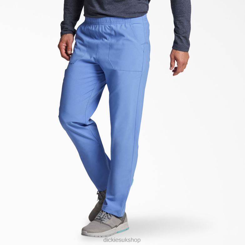 Unisex EDS Essentials Natural Rise Tapered Leg Scrub Pants Men Dickies Ceil Blue (CBL) 88T841416 Apparel