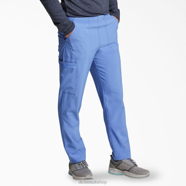 Unisex EDS Essentials Natural Rise Tapered Leg Scrub Pants Men Dickies Ceil Blue (CBL) 88T841416 Apparel