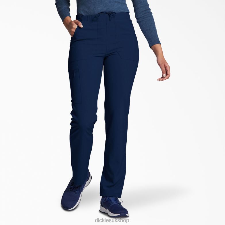 Unisex EDS Essentials Natural Rise Tapered Leg Scrub Pants Men Dickies Navy Blue (NVY) 88T841419 Apparel