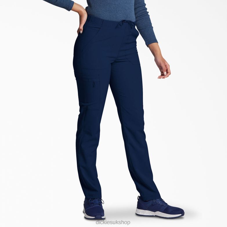 Unisex EDS Essentials Natural Rise Tapered Leg Scrub Pants Men Dickies Navy Blue (NVY) 88T841419 Apparel