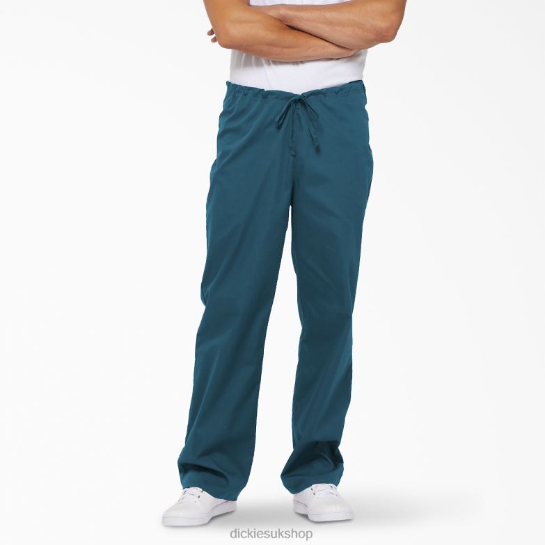 Unisex EDS Signature Scrub Pants Men Dickies Caribbean Blue (CRB) 88T841307 Apparel