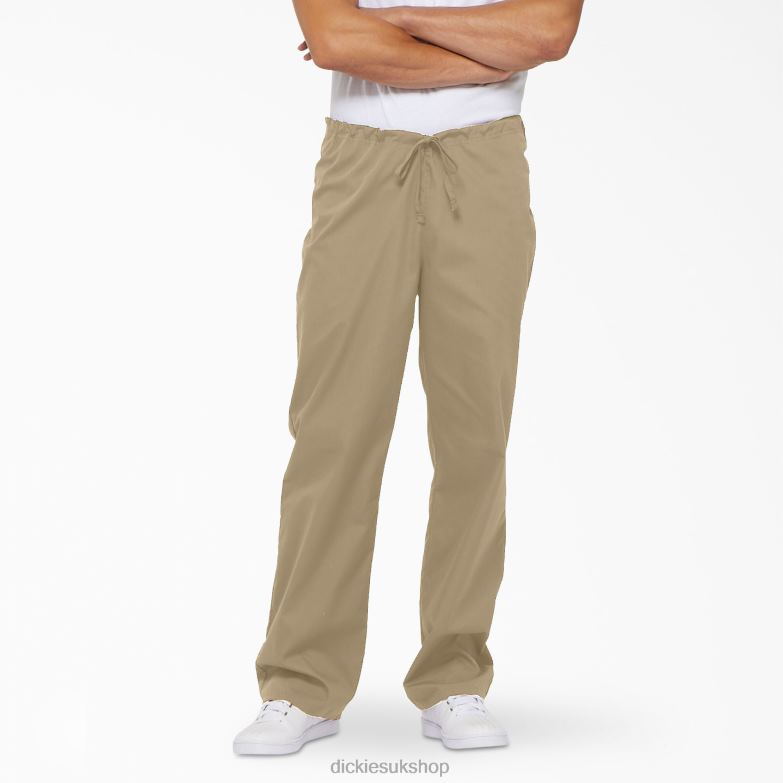 Unisex EDS Signature Scrub Pants Men Dickies Khaki (KHA) 88T841316 Apparel