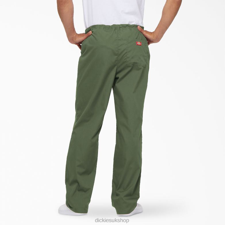Unisex EDS Signature Scrub Pants Men Dickies Olive Green (OLI) 88T841318 Apparel