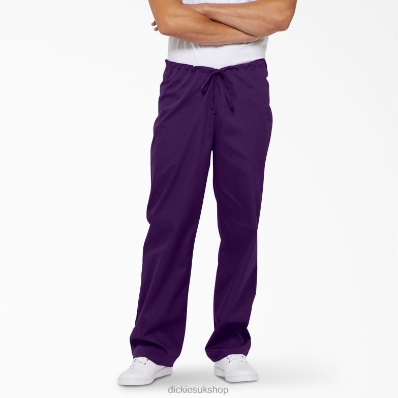 Unisex EDS Signature Scrub Pants Men Dickies Purple Eggplant (EGG) 88T841310 Apparel