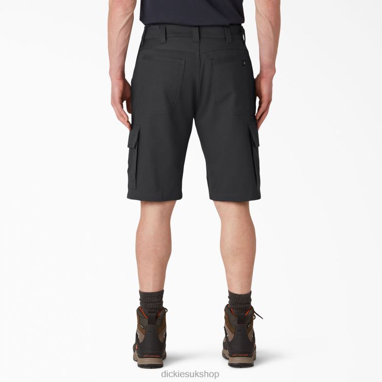 DuraTech Ranger Duck Shorts 11\" Men Dickies Black (BK) 88T84338 Apparel