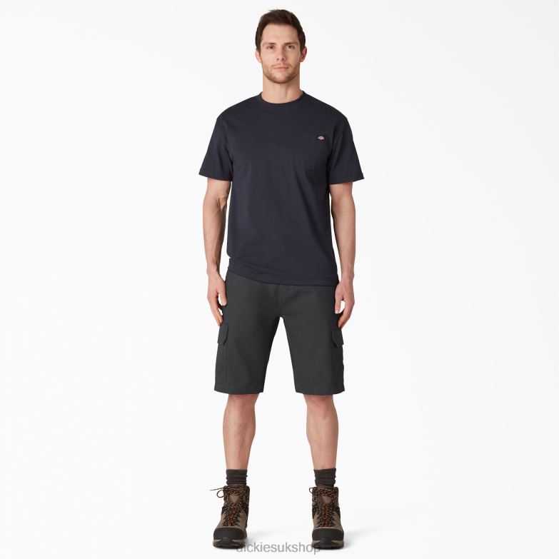 DuraTech Ranger Duck Shorts 11\" Men Dickies Black (BK) 88T84338 Apparel