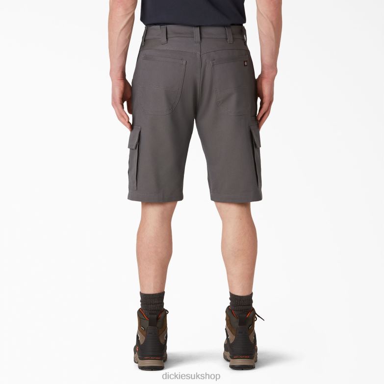 DuraTech Ranger Duck Shorts 11\" Men Dickies Slate Gray (SL) 88T84339 Apparel