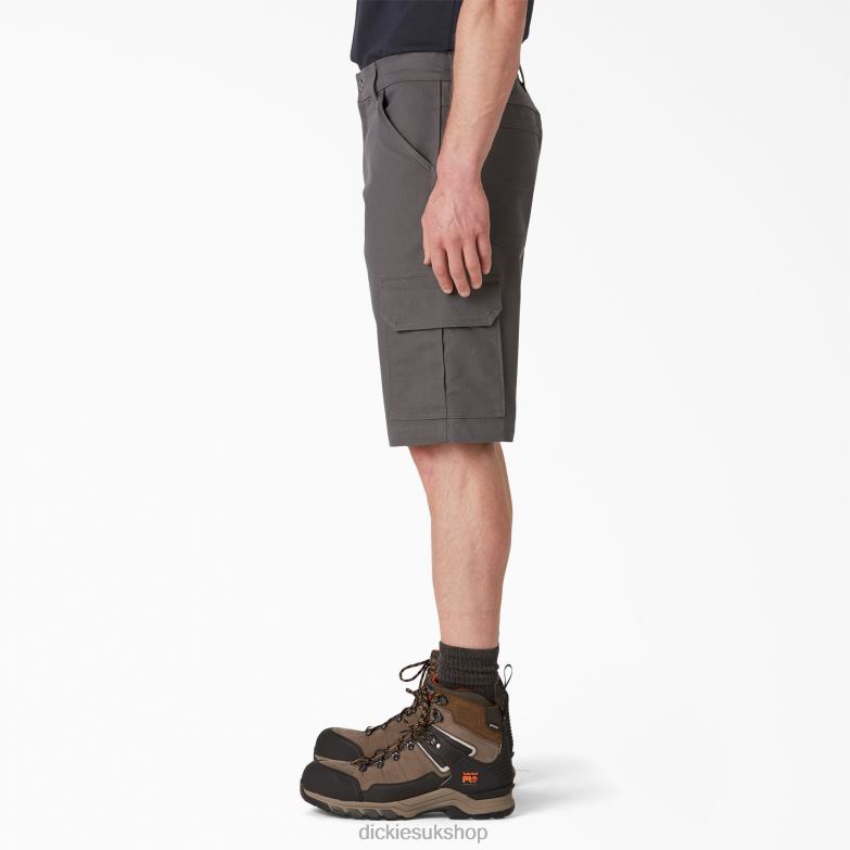 DuraTech Ranger Duck Shorts 11\" Men Dickies Slate Gray (SL) 88T84339 Apparel