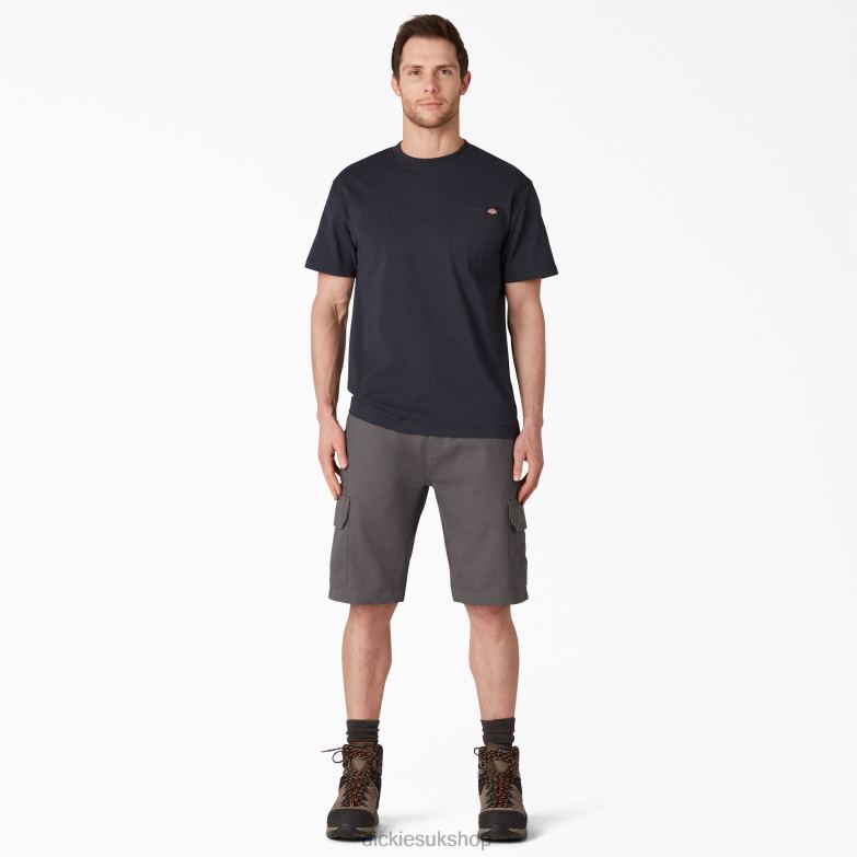 DuraTech Ranger Duck Shorts 11\" Men Dickies Slate Gray (SL) 88T84339 Apparel