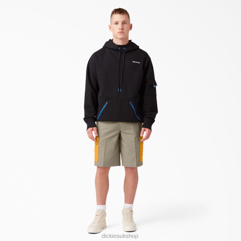 Mixed Media Cargo Shorts 11\" Men Dickies Desert Sand/Radiant Yellow (CBO) 88T84461 Apparel