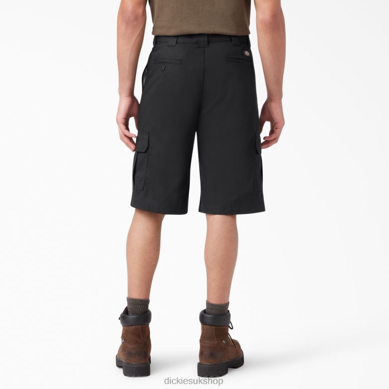 Relaxed Fit Cargo Shorts 13\" Men Dickies Black (BK) 88T84360 Apparel
