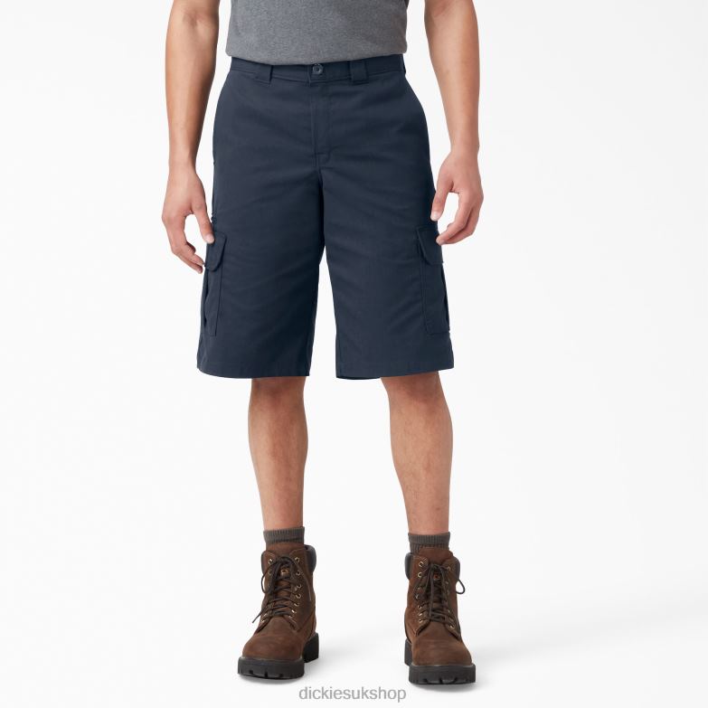 Relaxed Fit Cargo Shorts 13" Men Dickies Dark Navy (DN) 88T84362 Apparel