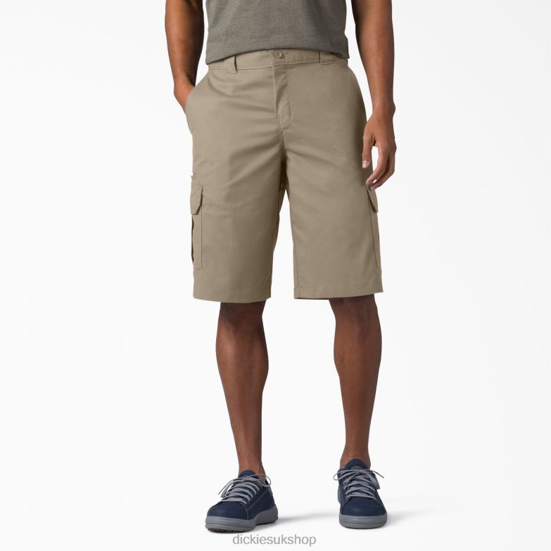 Relaxed Fit Cargo Shorts 13" Men Dickies Desert Sand (DS) 88T84363 Apparel