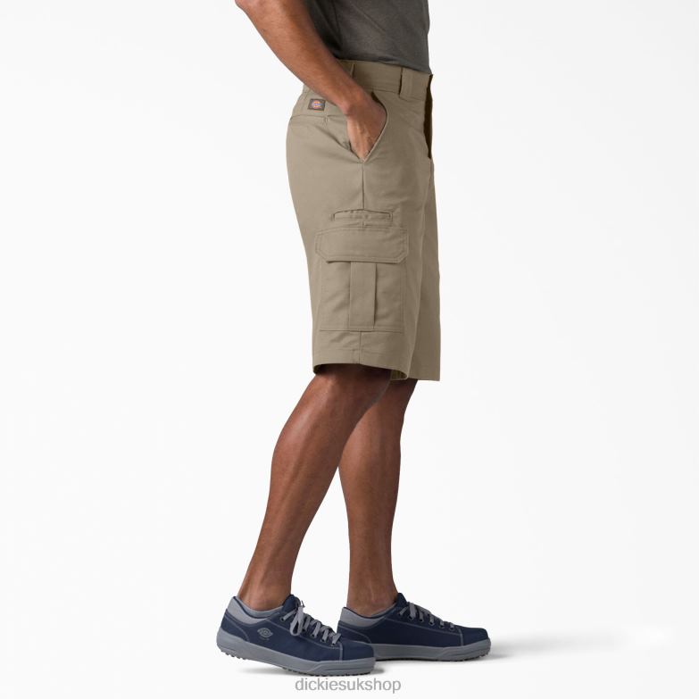 Relaxed Fit Cargo Shorts 13\" Men Dickies Desert Sand (DS) 88T84363 Apparel