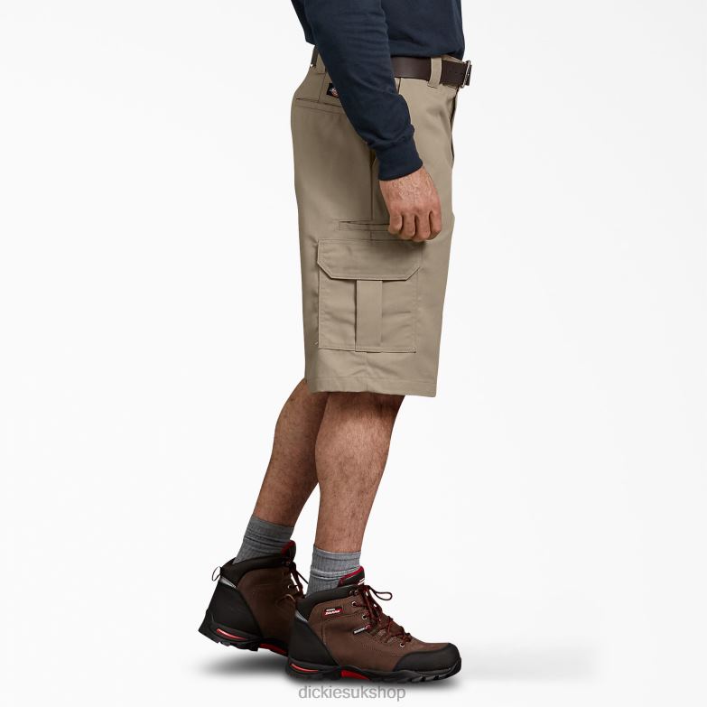 Relaxed Fit Cargo Shorts 13\" Men Dickies Desert Sand (DS) 88T84363 Apparel