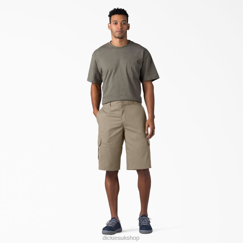 Relaxed Fit Cargo Shorts 13\" Men Dickies Desert Sand (DS) 88T84363 Apparel