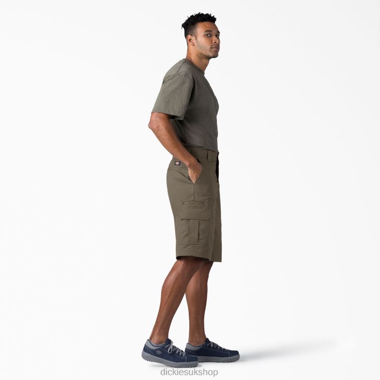 Relaxed Fit Cargo Shorts 13\" Men Dickies Mushroom (MR1) 88T84364 Apparel