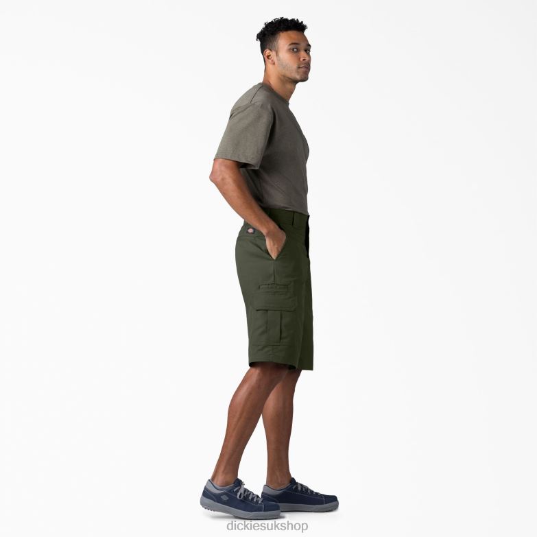 Relaxed Fit Cargo Shorts 13\" Men Dickies Olive Green (OG) 88T84365 Apparel