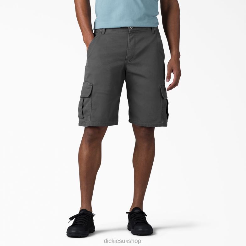 Relaxed Fit Duck Cargo Shorts 11" Men Dickies Stonewashed Gray (SSL) 88T84441 Apparel