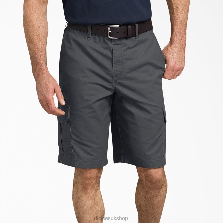 Ripstop Cargo Shorts 11" Men Dickies Rinsed Charcoal Gray (RCH) 88T84459 Apparel