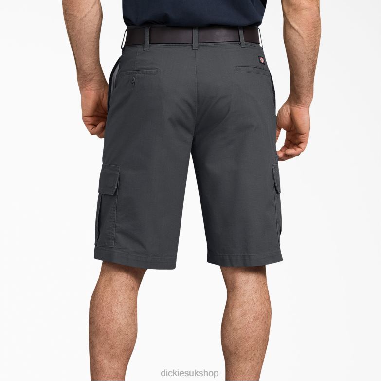 Ripstop Cargo Shorts 11\" Men Dickies Rinsed Charcoal Gray (RCH) 88T84459 Apparel