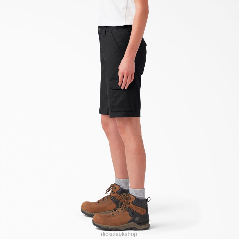 Ripstop Cargo Shorts 9\" Women Dickies Black (BKX) 88T842236 Apparel