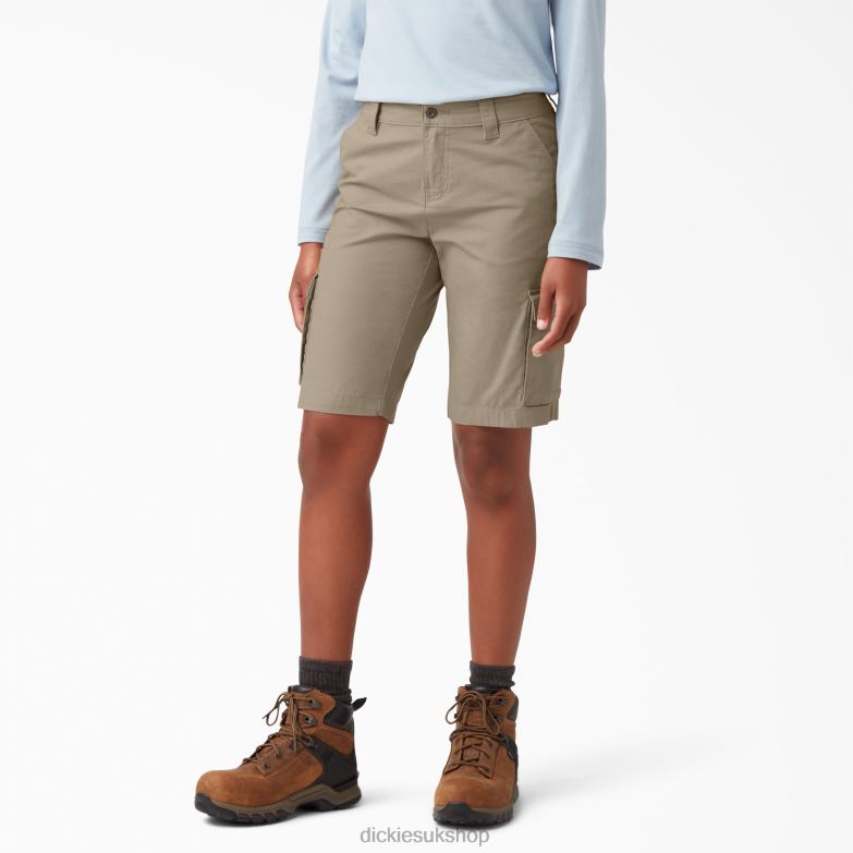 Ripstop Cargo Shorts 9" Women Dickies Desert Sand (DS) 88T842237 Apparel