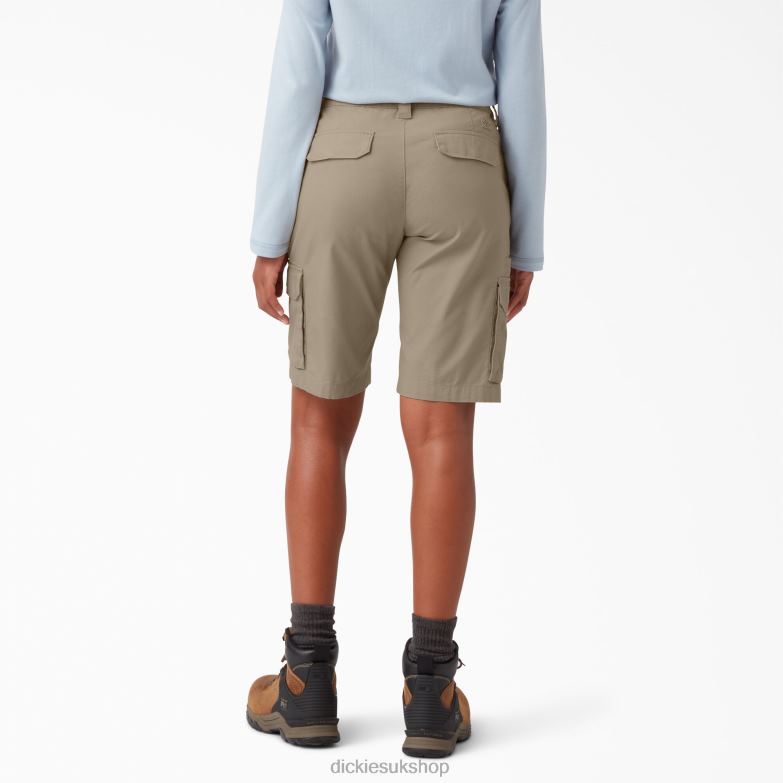 Ripstop Cargo Shorts 9\" Women Dickies Desert Sand (DS) 88T842237 Apparel