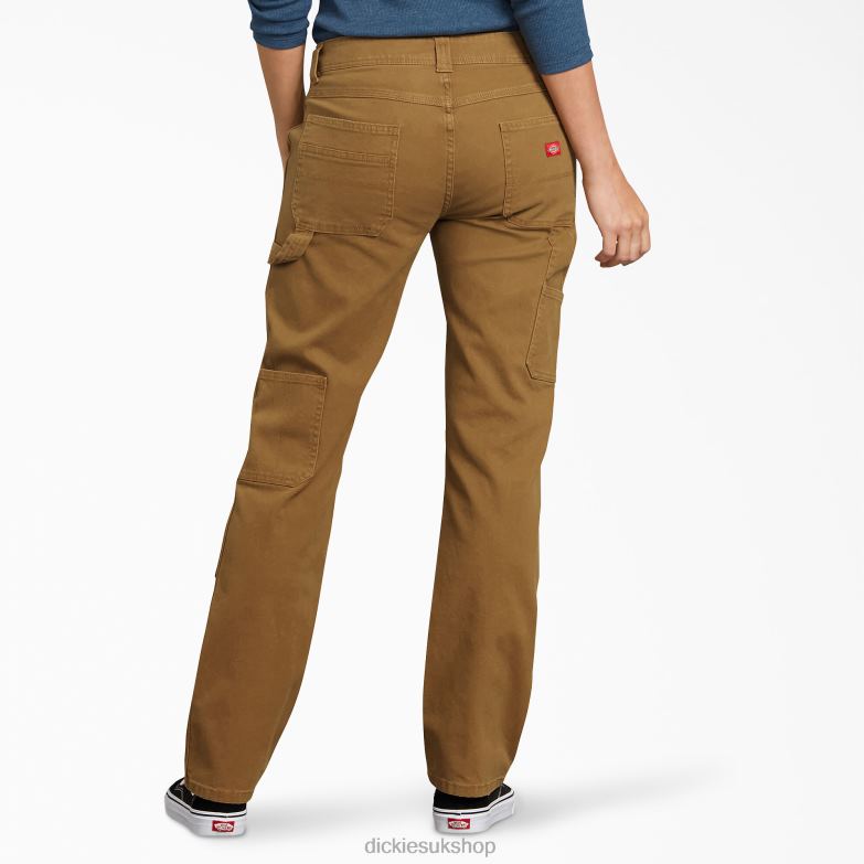 Duck Double-Front Carpenter Pants Women Dickies Regular 88T841775 Apparel