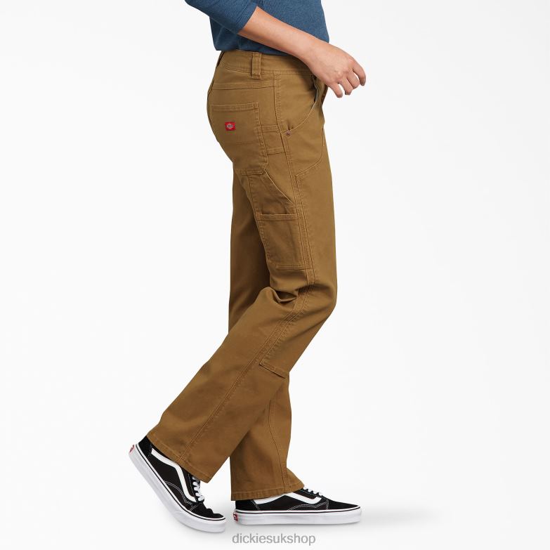Duck Double-Front Carpenter Pants Women Dickies Regular 88T841775 Apparel