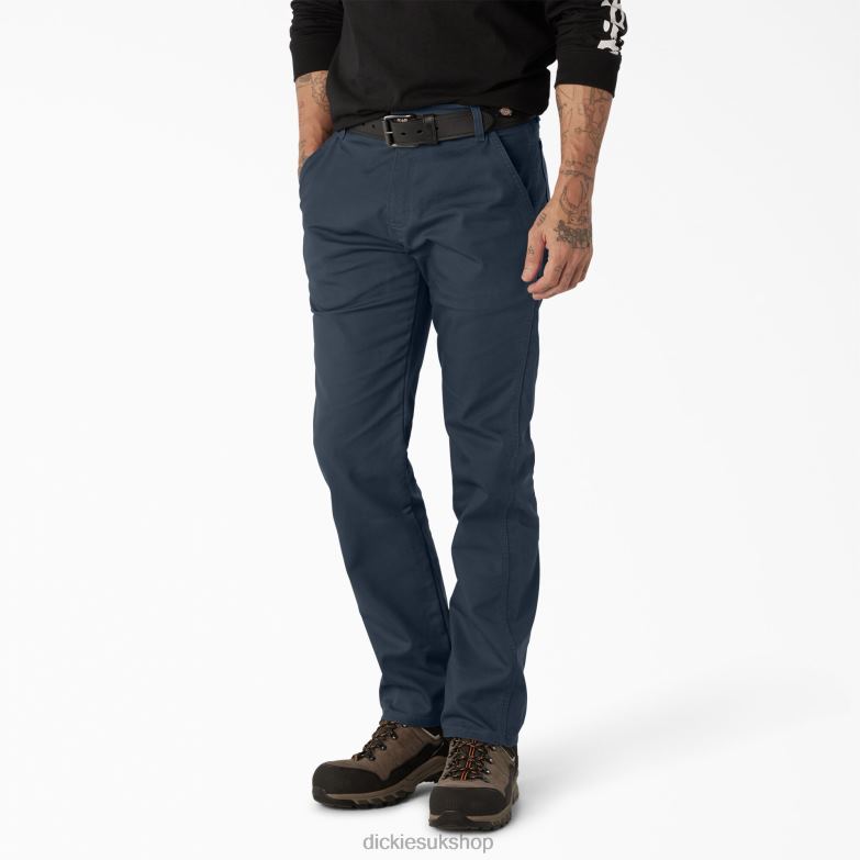 Regular Fit Duck Carpenter Pants Men Dickies Stonewashed Dark Navy (SDN) 88T8494 Apparel