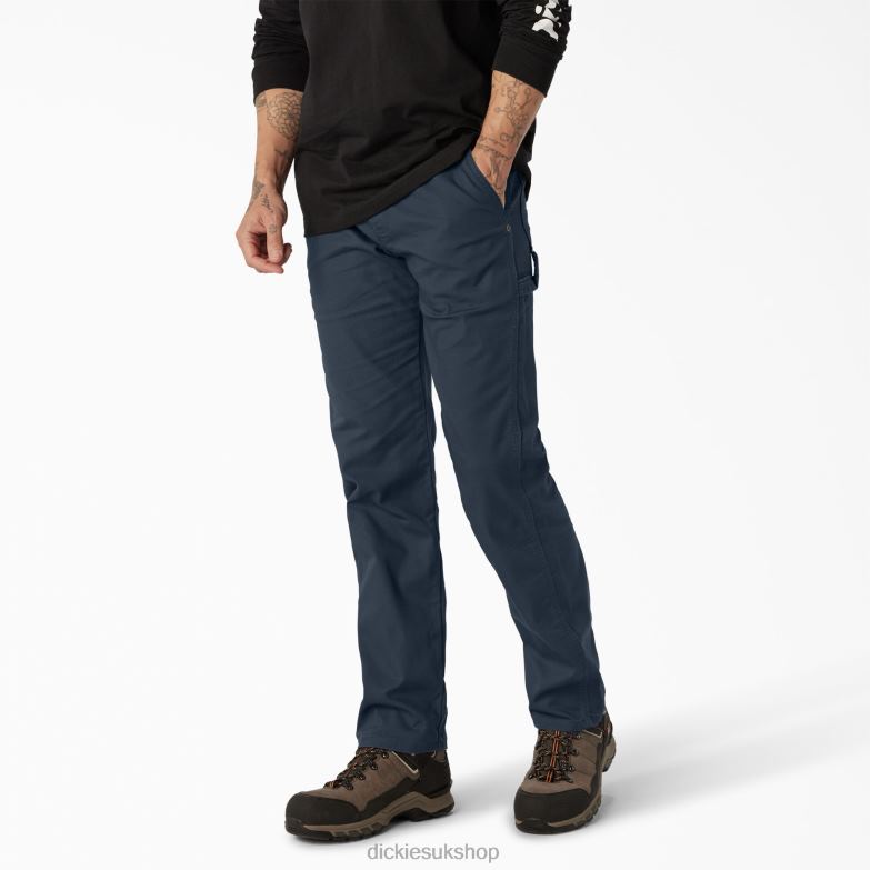 Regular Fit Duck Carpenter Pants Men Dickies Stonewashed Dark Navy (SDN) 88T8494 Apparel