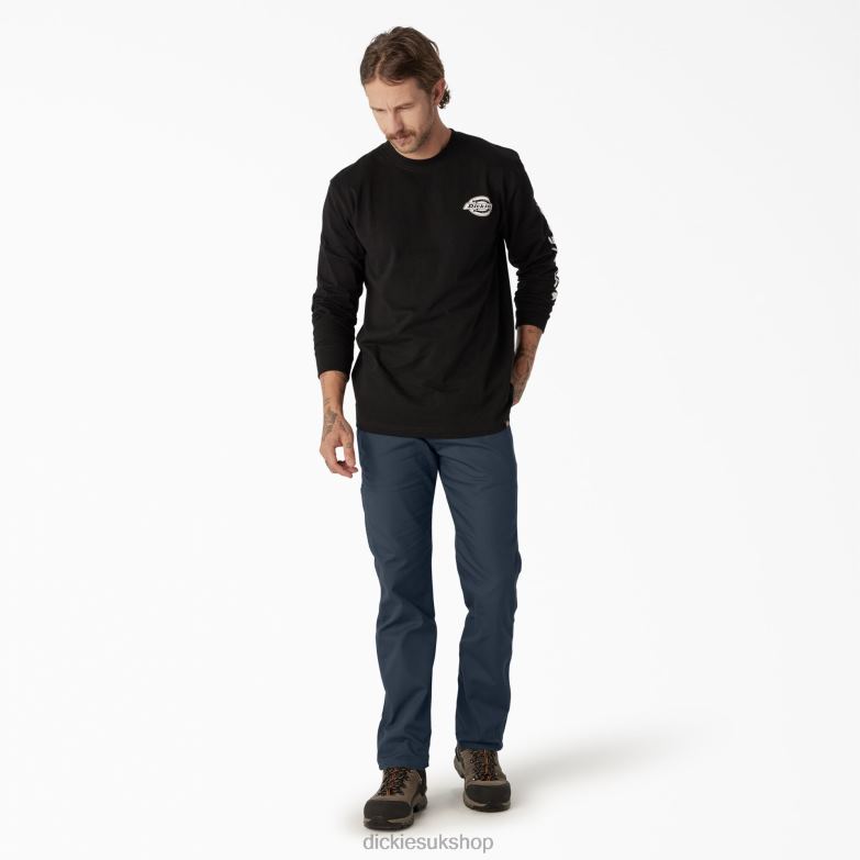 Regular Fit Duck Carpenter Pants Men Dickies Stonewashed Dark Navy (SDN) 88T8494 Apparel