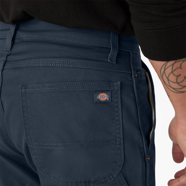 Regular Fit Duck Carpenter Pants Men Dickies Stonewashed Dark Navy (SDN) 88T8494 Apparel