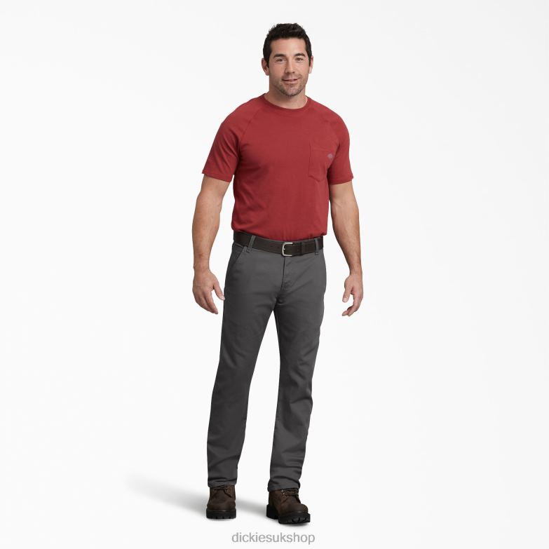 Regular Fit Duck Carpenter Pants Men Dickies Stonewashed Gray (SSL) 88T8497 Apparel