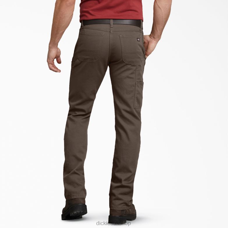 Regular Fit Duck Carpenter Pants Men Dickies Stonewashed Mushroom (SMR1) 88T8495 Apparel
