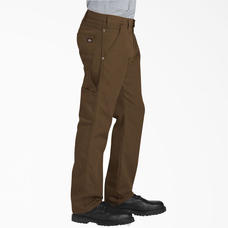 Regular Fit Duck Carpenter Pants Men Dickies Stonewashed Timber Brown (STB) 88T8498 Apparel