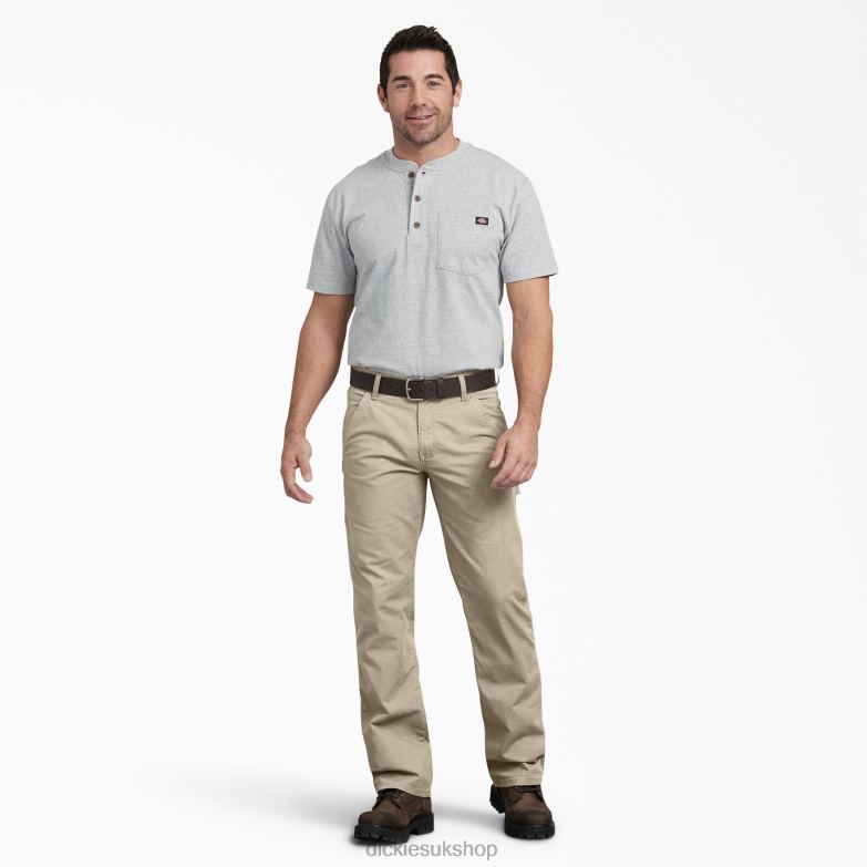 Regular Fit Ripstop Carpenter Pants Men Dickies Rinsed Desert Sand (RDS) 88T84215 Apparel