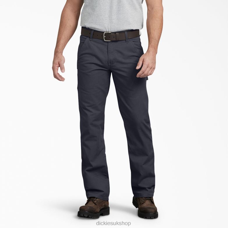 Regular Fit Ripstop Carpenter Pants Men Dickies Rinsed Diesel Gray (RYG) 88T84217 Apparel